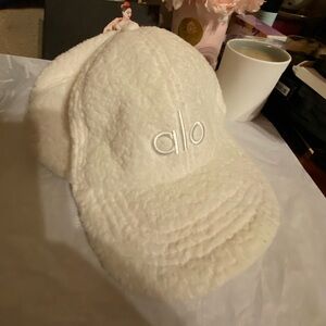 Authentic ALO Yoga Cozy White baseball cap